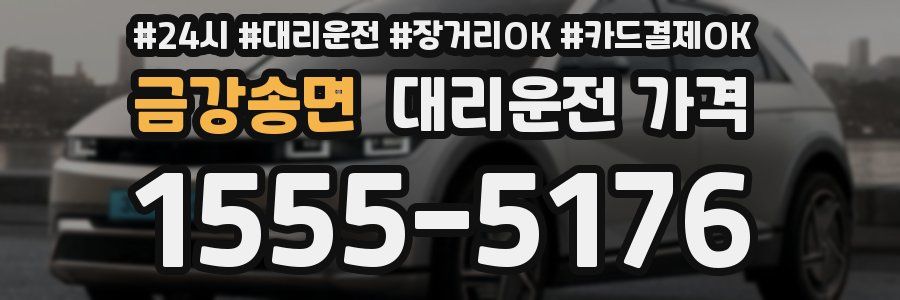 금강송면 대리운전 가격