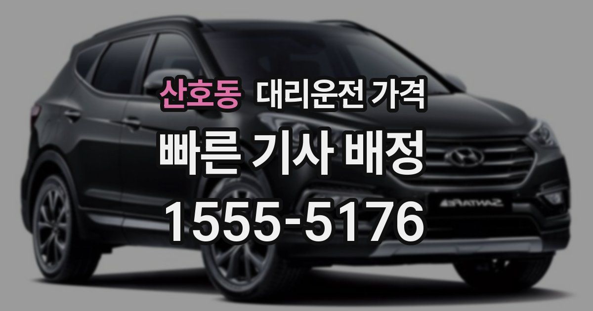 산호동 대리운전 가격