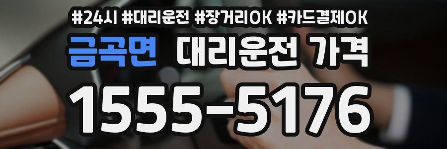 금곡면 대리운전 가격