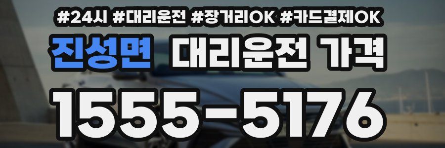 진성면 대리운전 가격