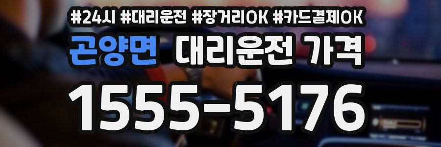 곤양면 대리운전 가격