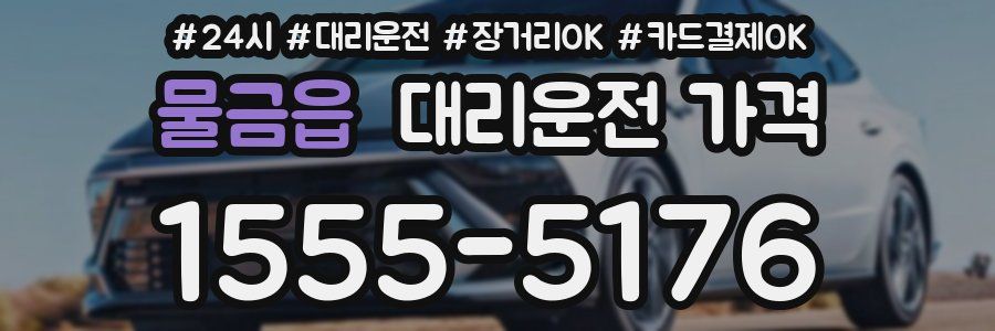 물금읍 대리운전 가격