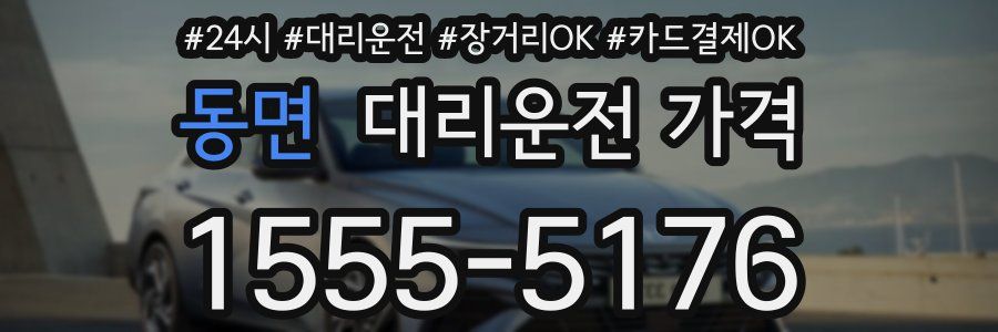 동면 대리운전 가격