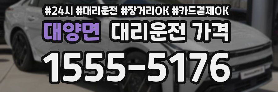대양면 대리운전 가격