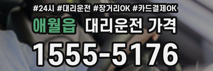 애월읍 대리운전 가격
