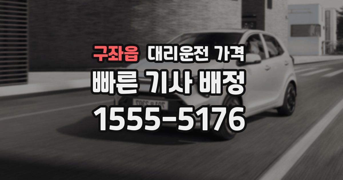 구좌읍 대리운전 가격