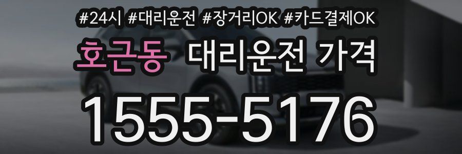 호근동 대리운전 가격