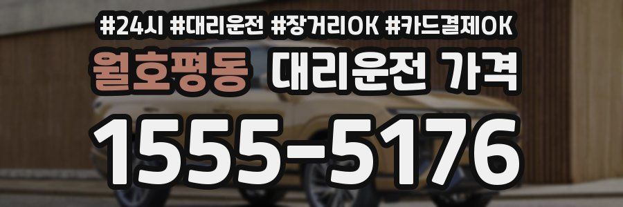 월호평동 대리운전 가격