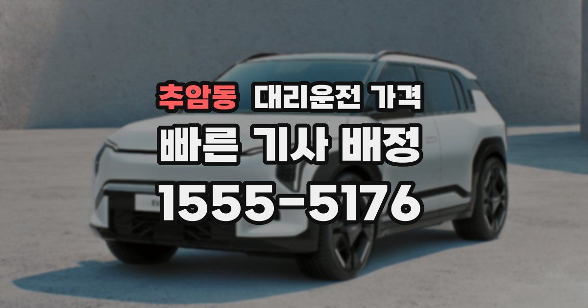 추암동 대리운전 가격