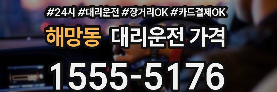 해망동 대리운전 가격