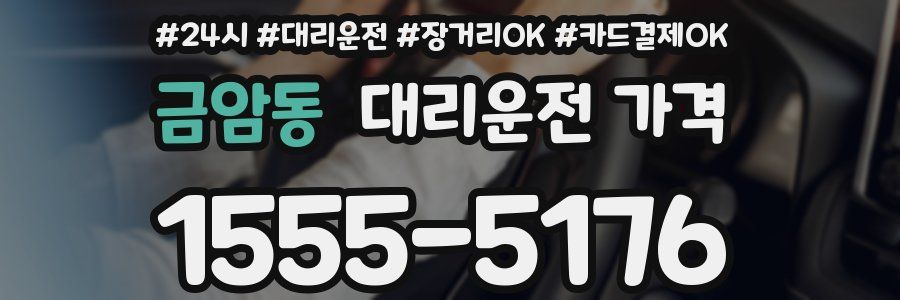 금암동 대리운전 가격