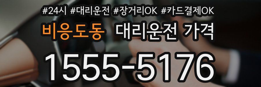 비응도동 대리운전 가격