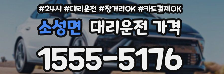 소성면 대리운전 가격