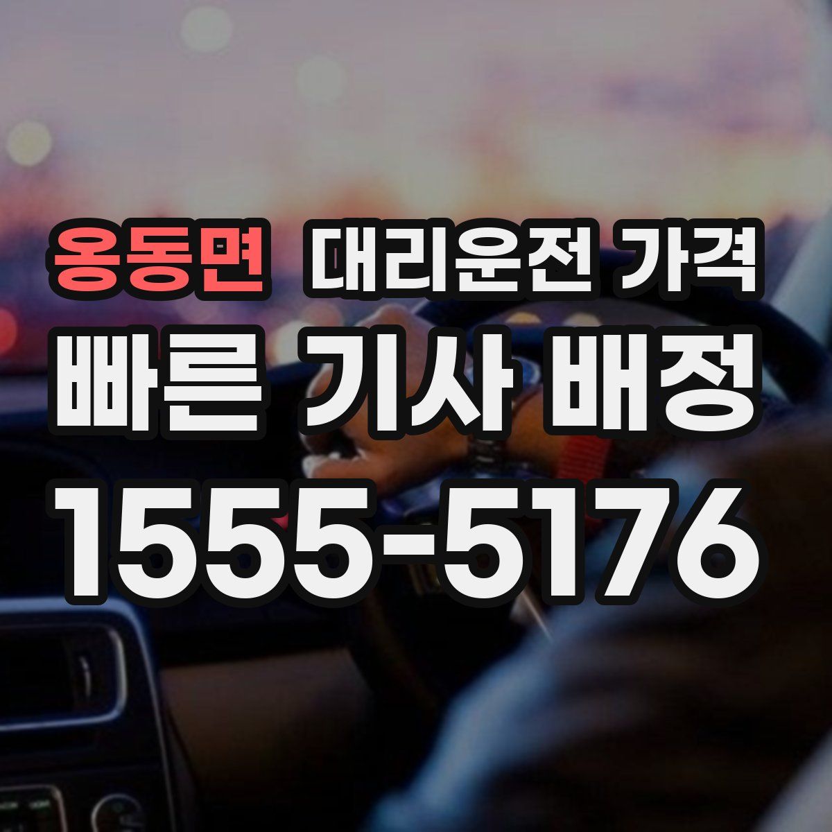 옹동면 대리운전