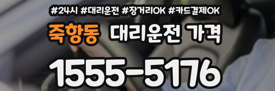 죽항동 대리운전 가격