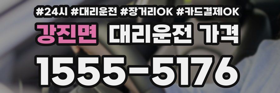 강진면 대리운전 가격