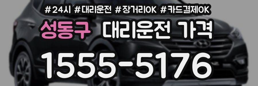 성동구 대리운전 가격