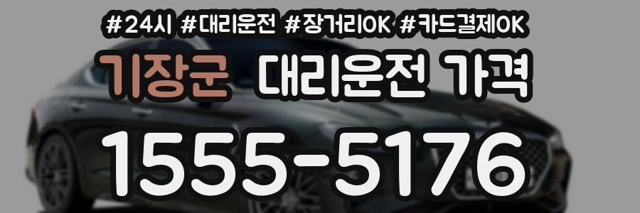 기장군 대리운전 가격