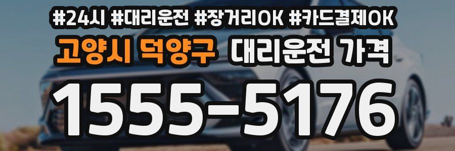 고양시 덕양구 대리운전 가격