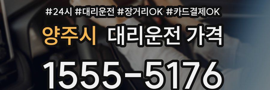 양주시 대리운전 가격