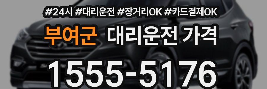 부여군 대리운전 가격