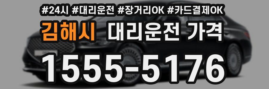 김해시 대리운전 가격