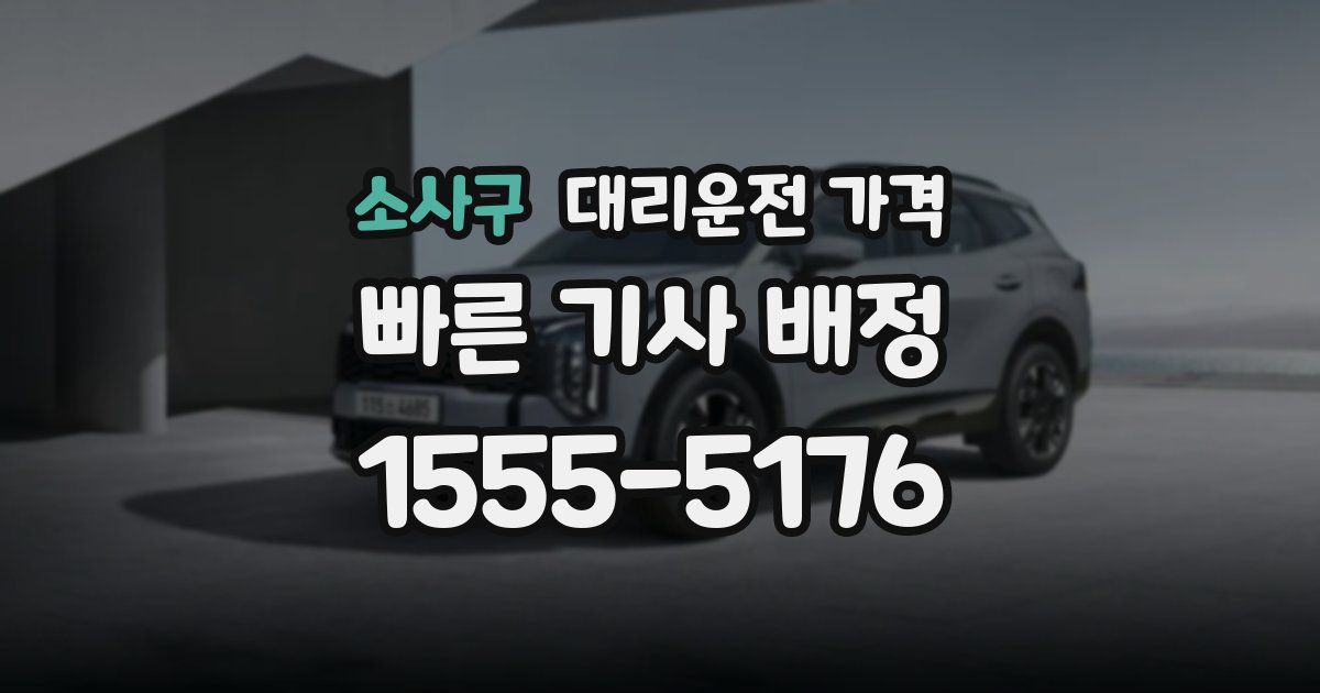 소사구 대리운전 가격