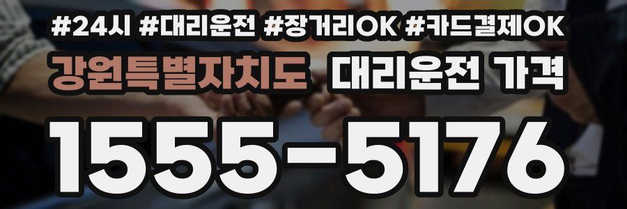 강원특별자치도 대리운전 가격