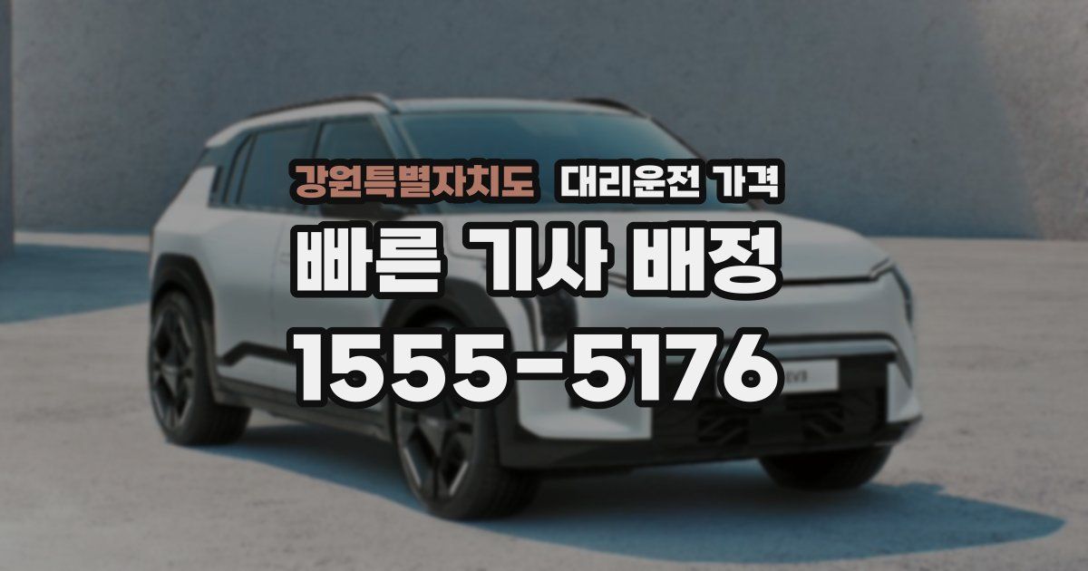 강원특별자치도 대리운전 가격