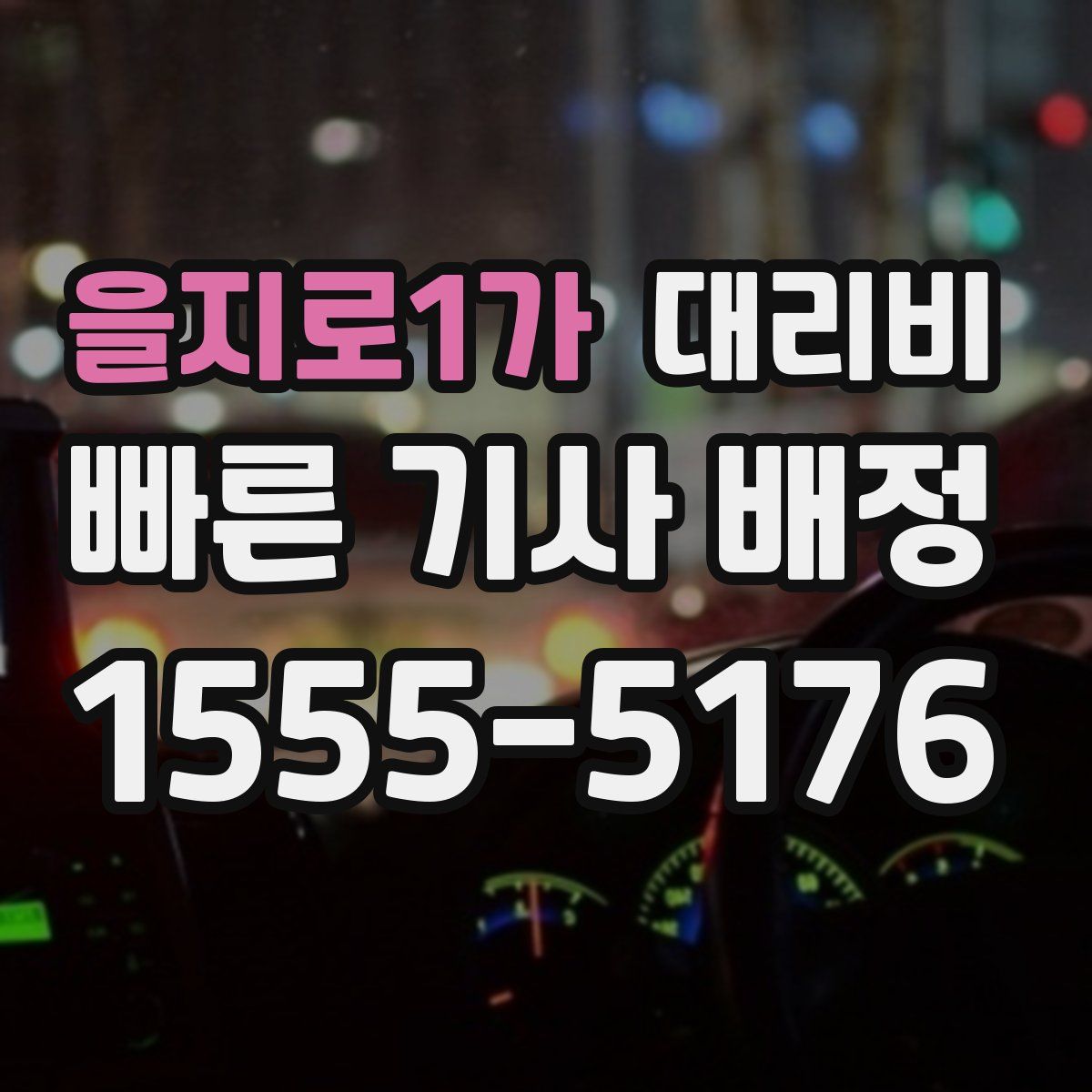을지로1가 대리운전