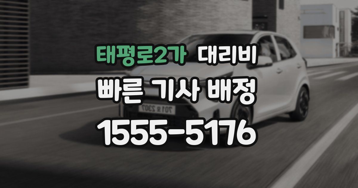 태평로2가 대리운전 가격