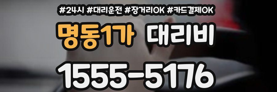 명동1가 대리비