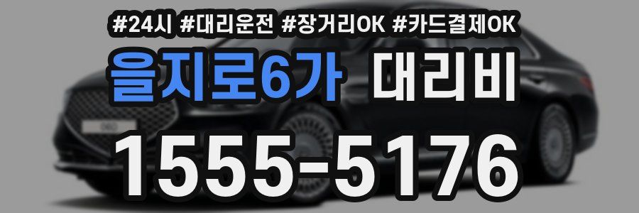 을지로6가 대리비
