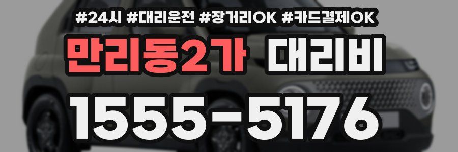 만리동2가 대리비