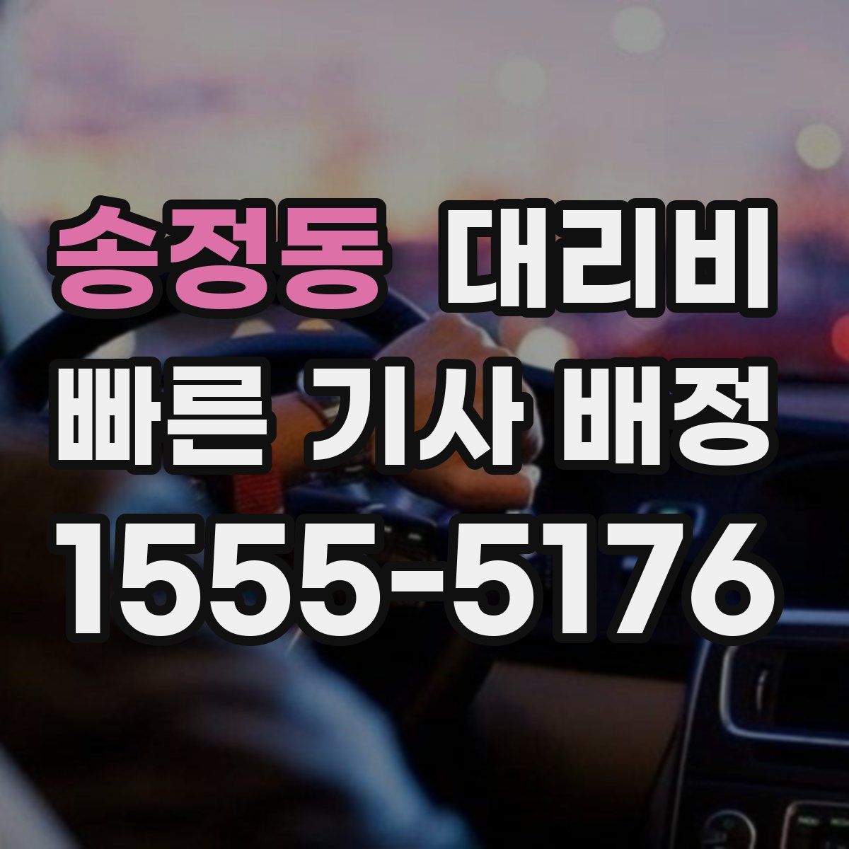 송정동 대리운전