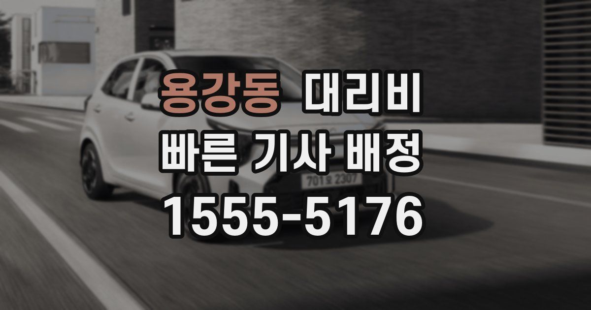 용강동 대리운전 가격