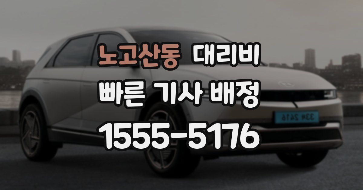 노고산동 대리운전 가격