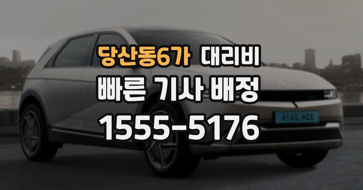 당산동6가 대리운전 가격