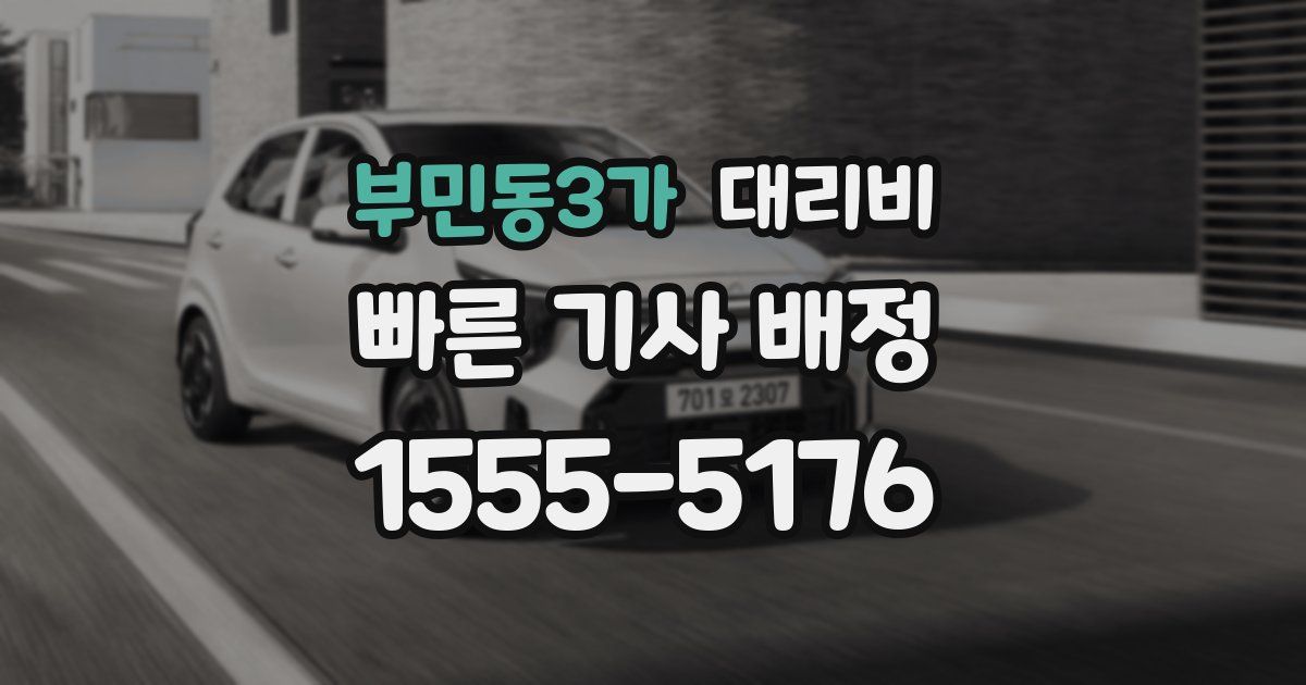 부민동3가 대리운전 가격