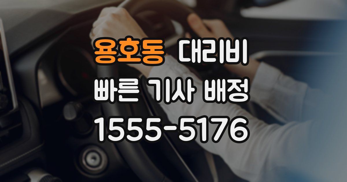 용호동 대리운전 가격