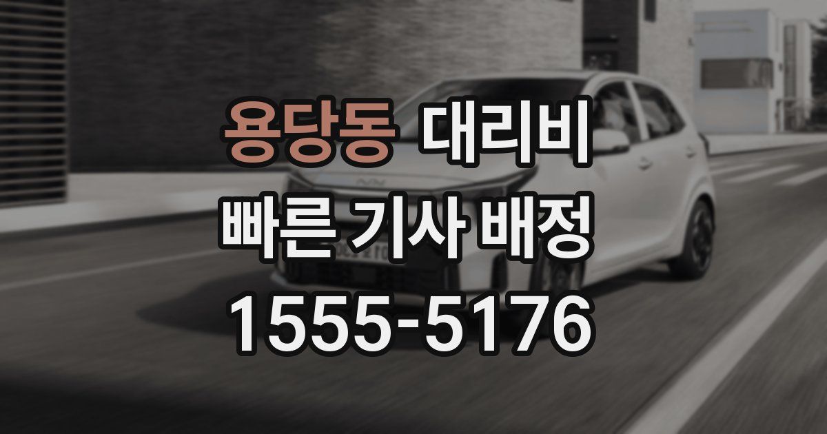 용당동 대리운전 가격