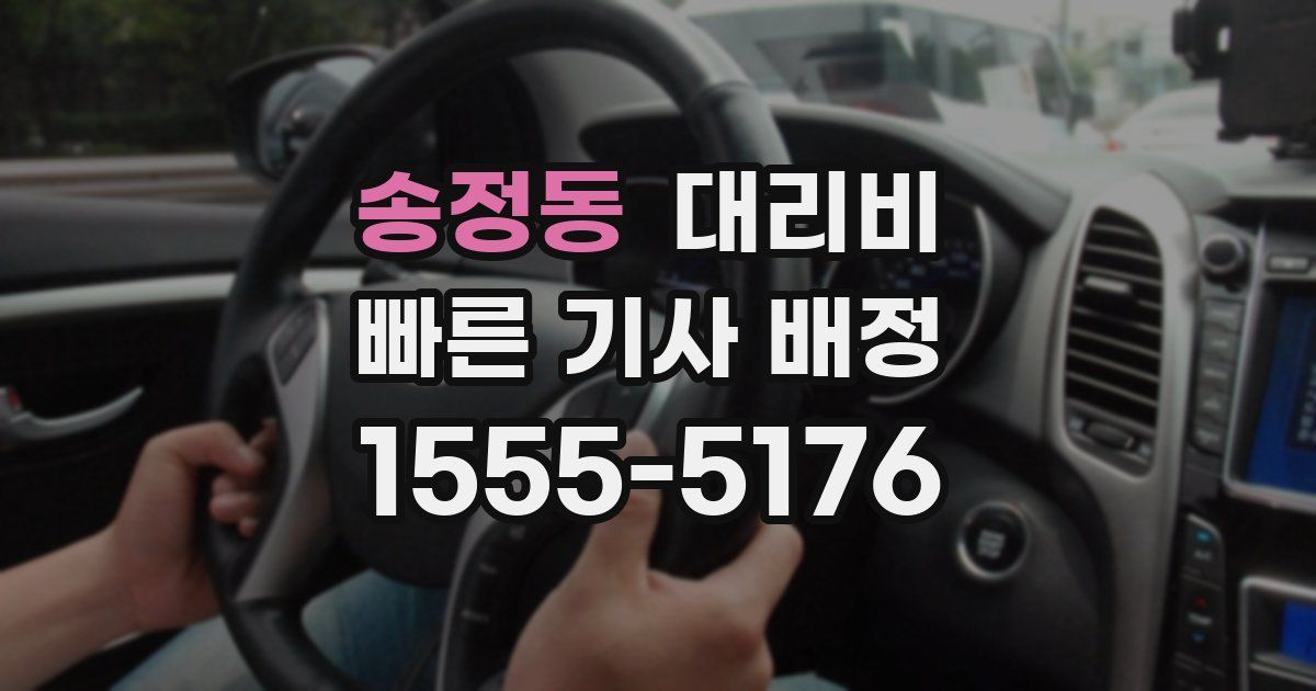 송정동 대리운전 가격