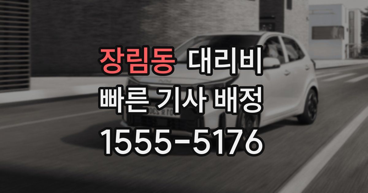 장림동 대리운전 가격