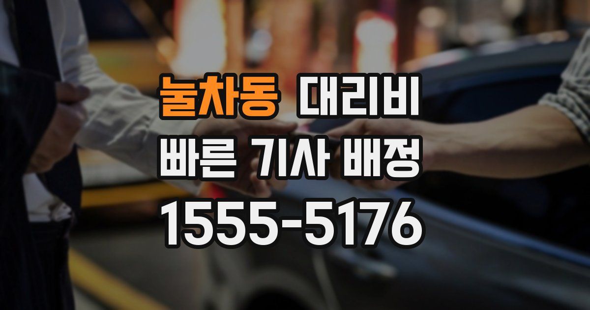눌차동 대리운전 가격