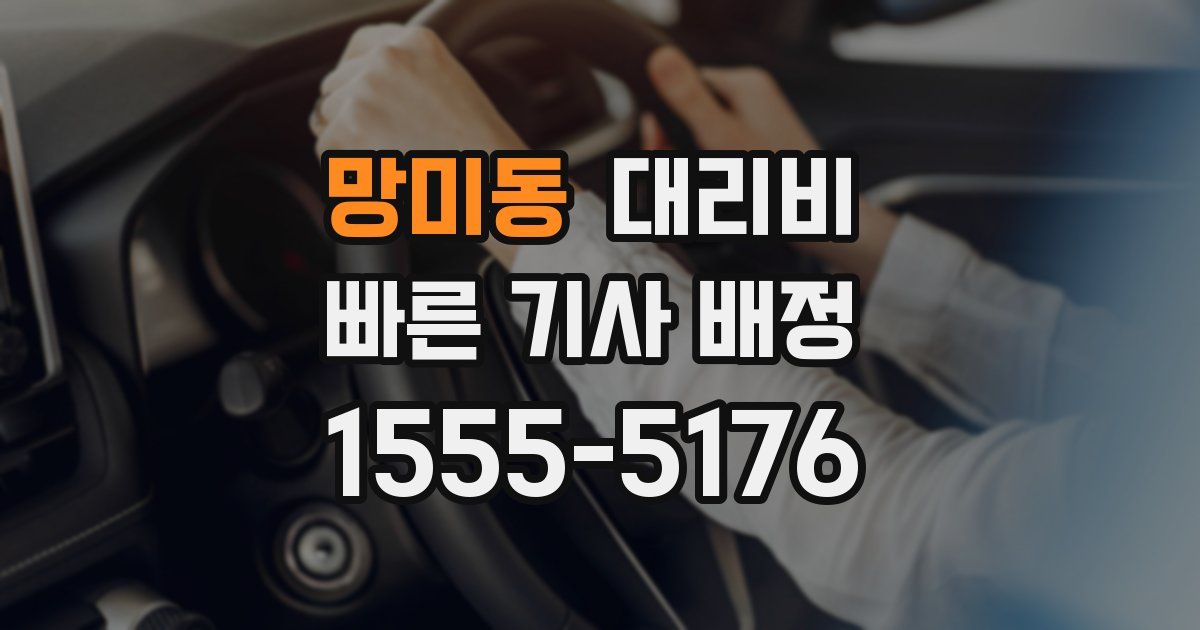 망미동 대리운전 가격
