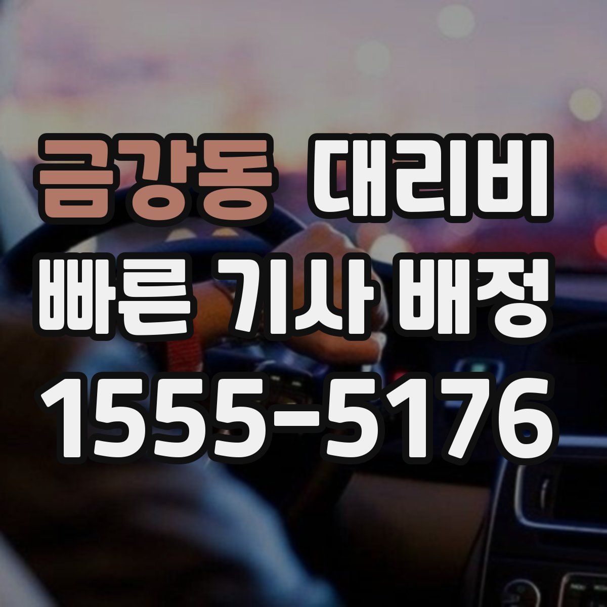 금강동 대리운전