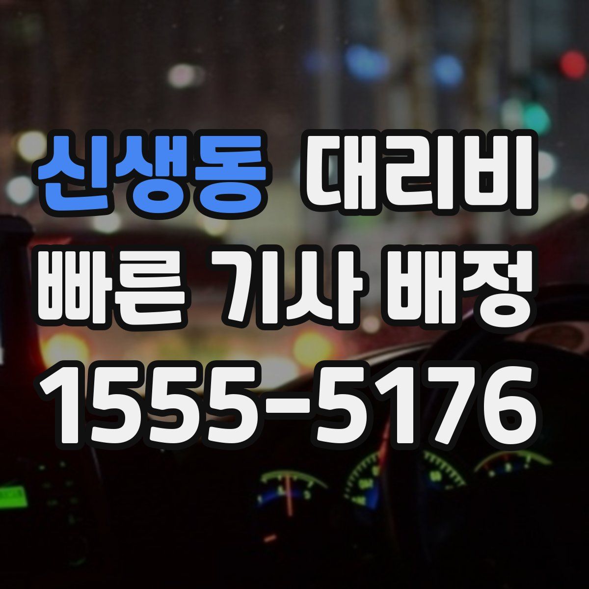 신생동 대리운전