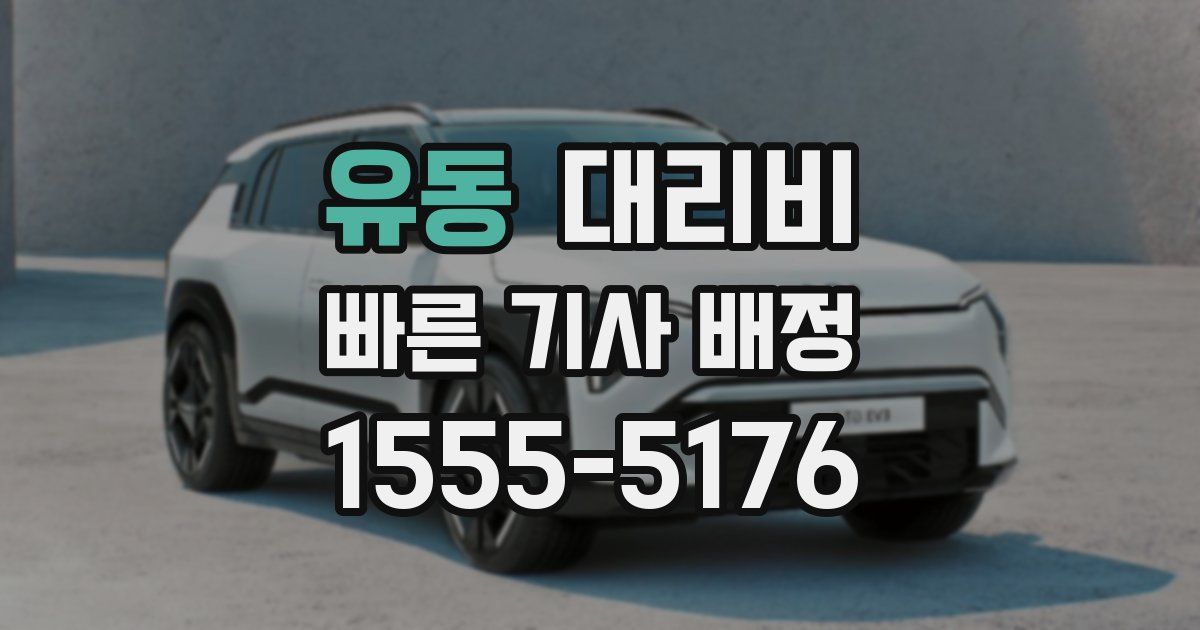 유동 대리운전 가격