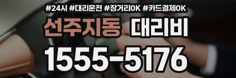 선주지동 대리비