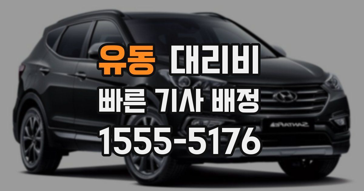 유동 대리운전 가격